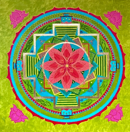 Colourful circular Mandalas