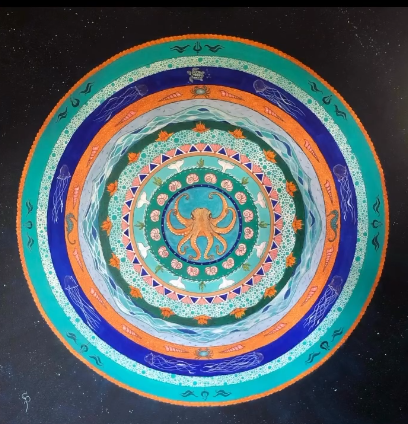 Concentric circles mandala