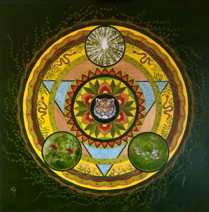 Mandala invoking thoughts of African patterns