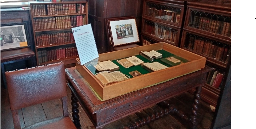 Image of books inside Thomas Plume's Library